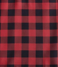 Eddie Bauer Mountain Plaid Check Tab Top Window Valance