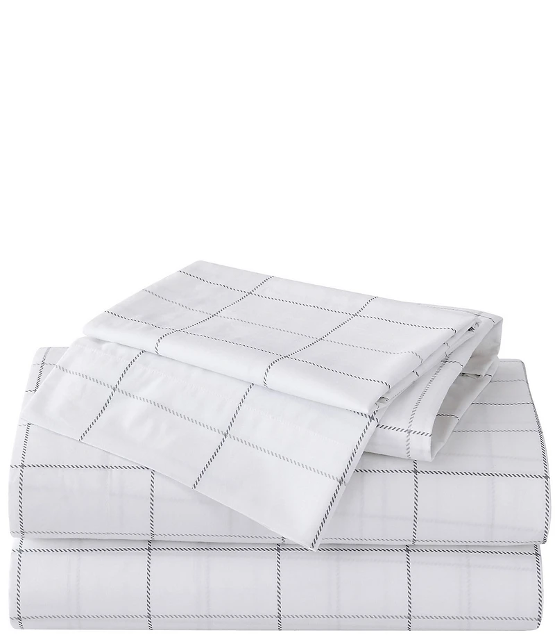 Eddie Bauer Northern Plaid Cotton Percale Sheet Set