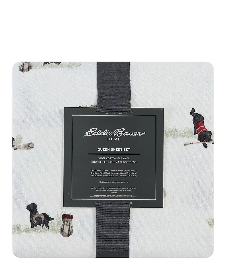 Eddie Bauer Retriever Adventure Flannel Sheet Set