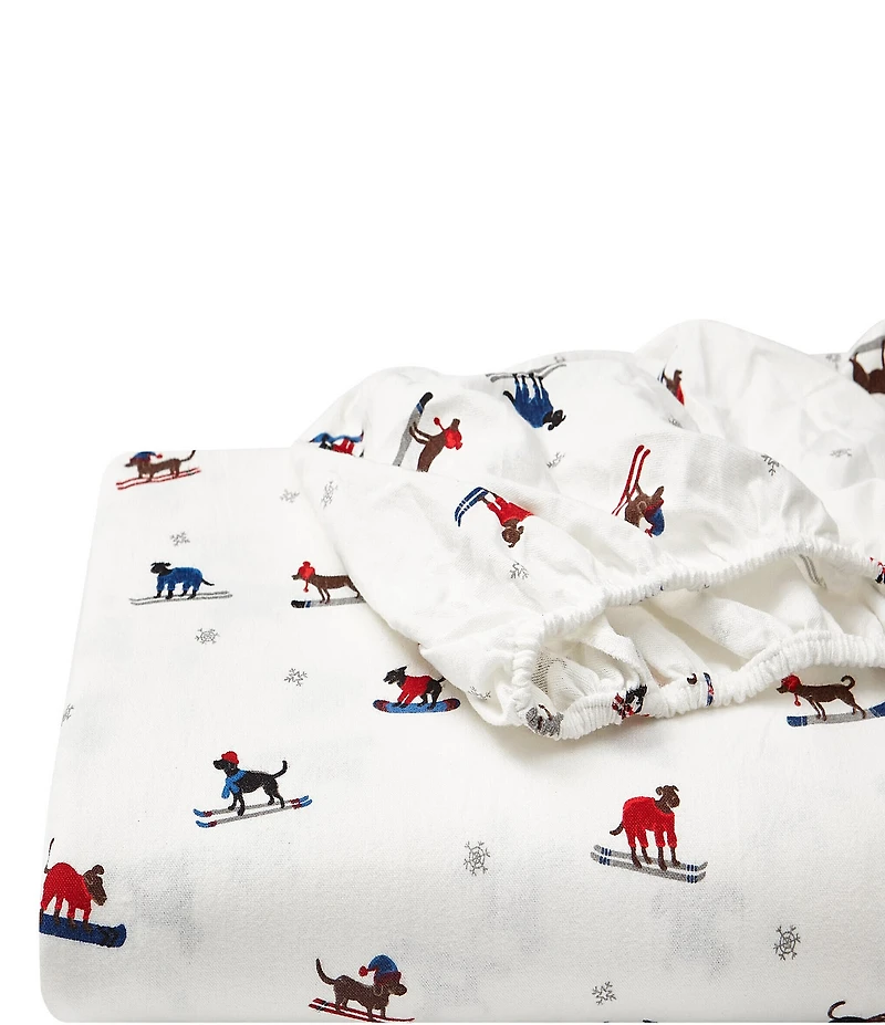 Eddie Bauer Ski Patrol Cotton Flannel Sheet Set
