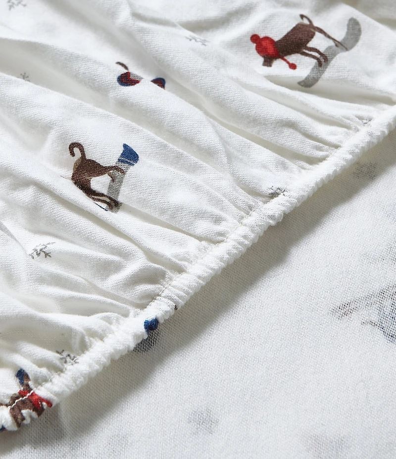 Eddie Bauer Ski Patrol Cotton Flannel Sheet Set