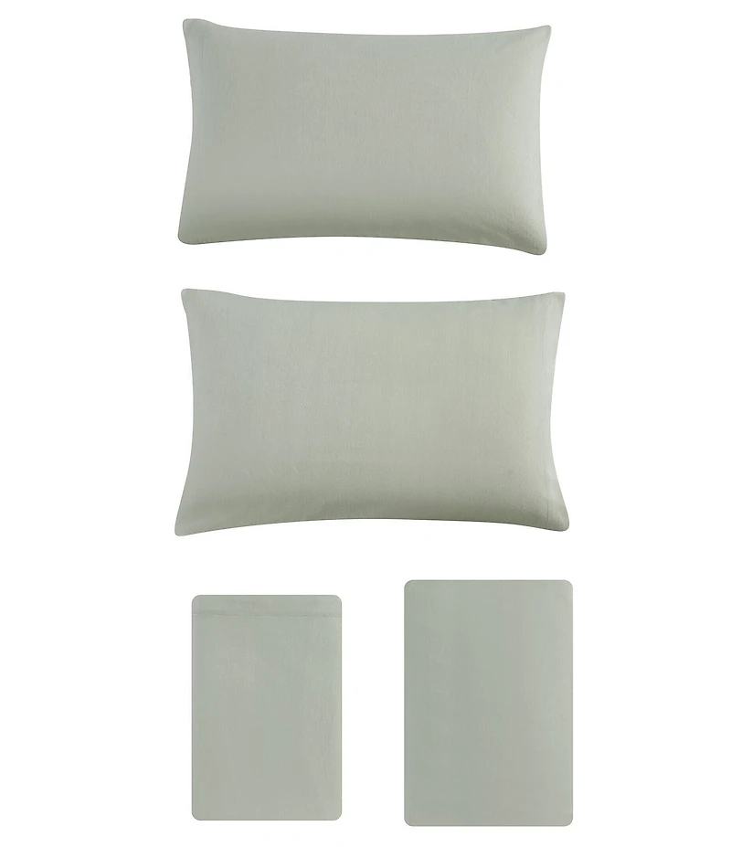 Eddie Bauer Solid Flannel Sheet Set