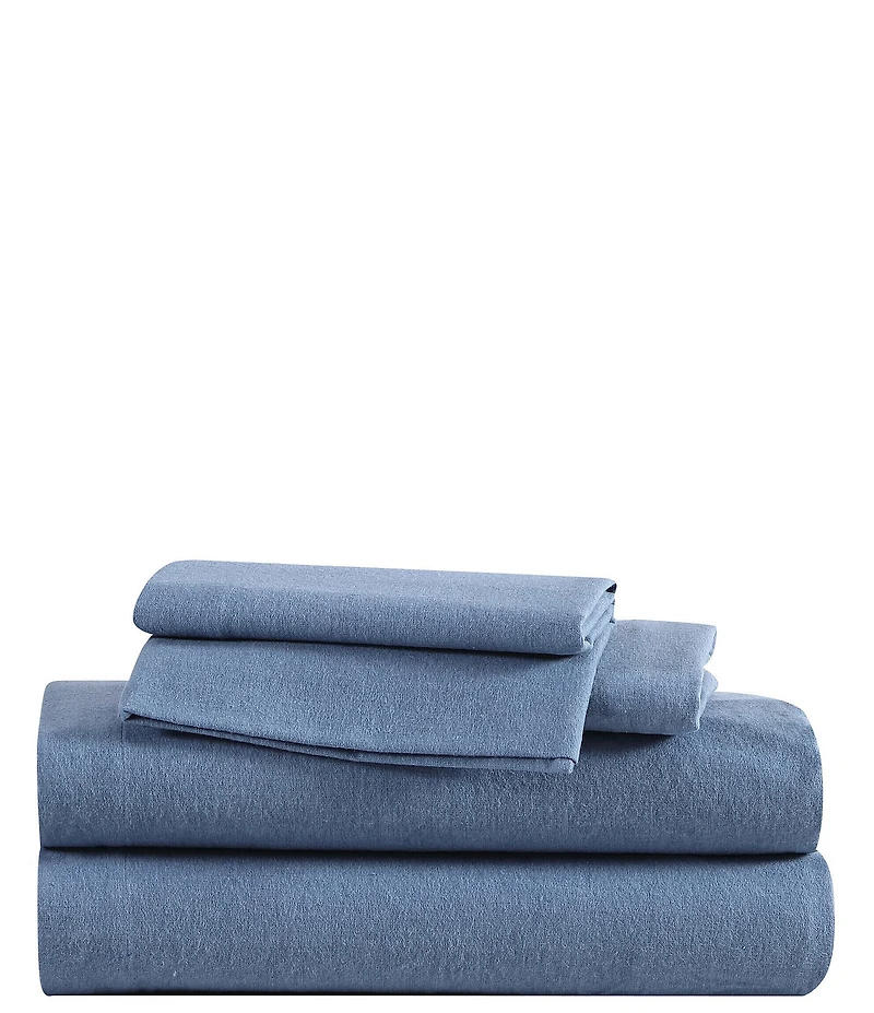 Eddie Bauer Solid Flannel Sheet Set