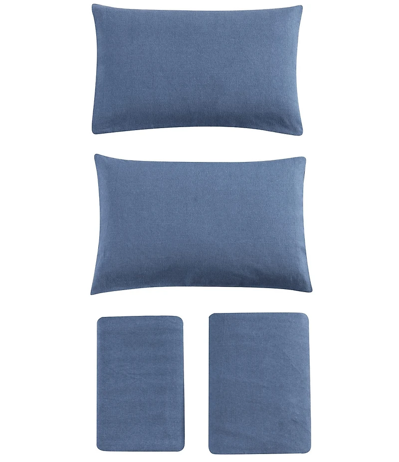 Eddie Bauer Solid Flannel Sheet Set