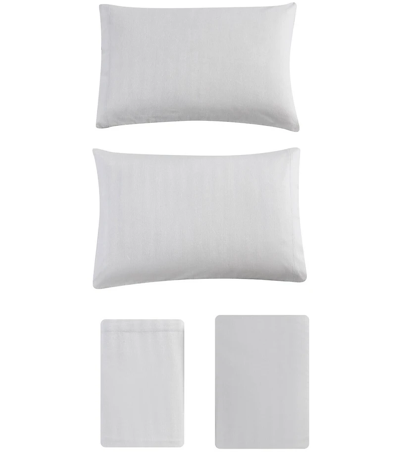 Eddie Bauer Solid Flannel Sheet Set