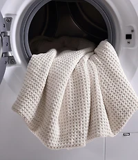 Eddie Bauer Solid Waffle Cotton Bed Blanket