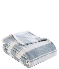 Eddie Bauer Stones Striped Ultra Soft Plush Bed Blanket