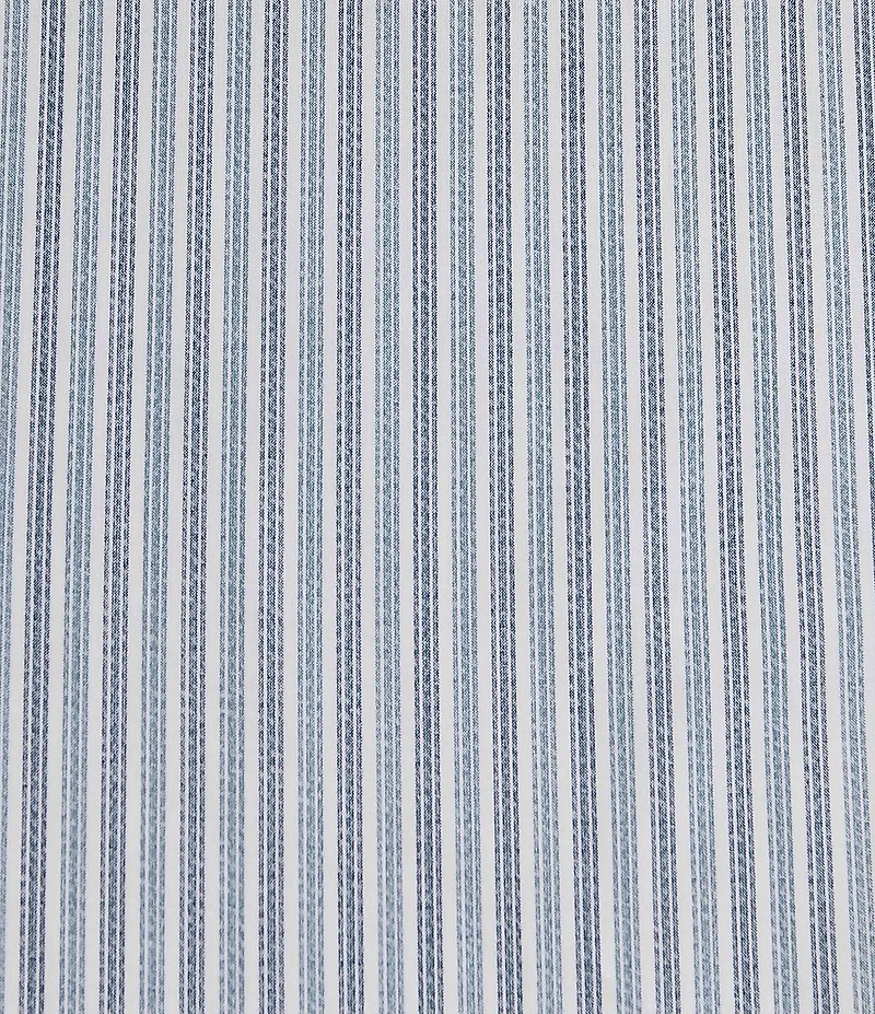 Eddie Bauer Ticking Stripe Navy Cotton Percale Sheet Set