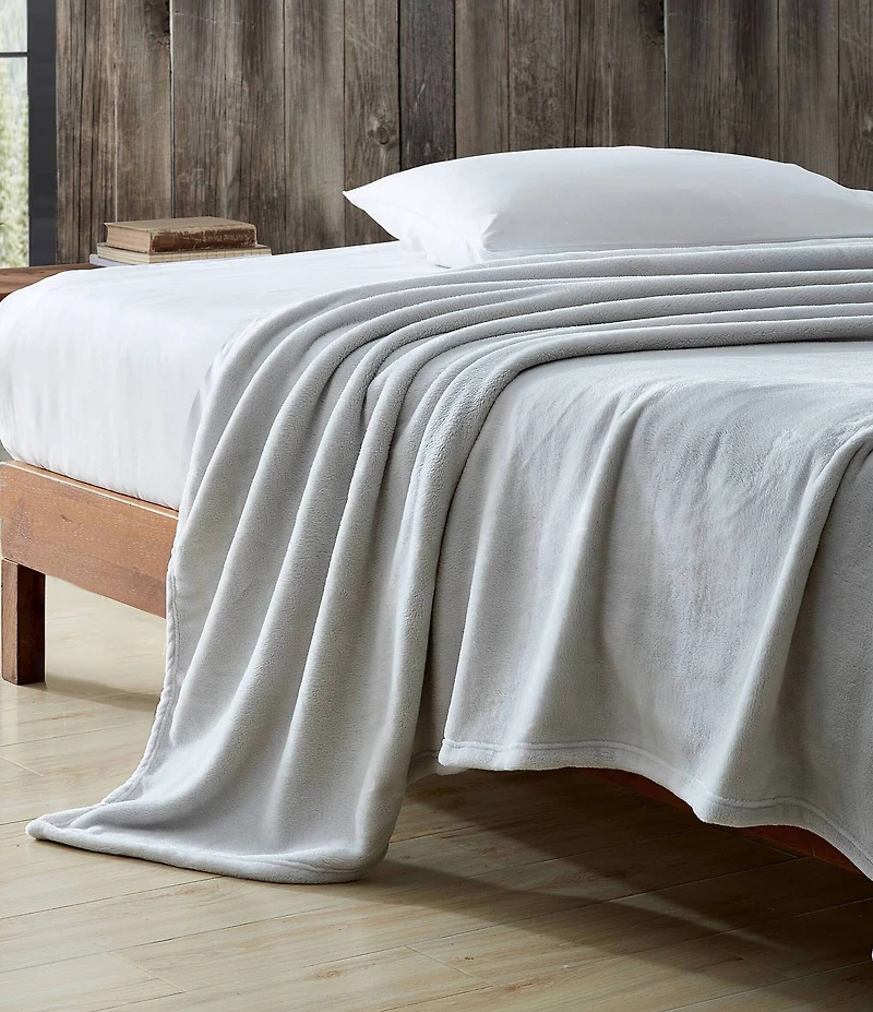 Eddie Bauer Ultra Soft Plush Solid Microfiber Bed Blanket