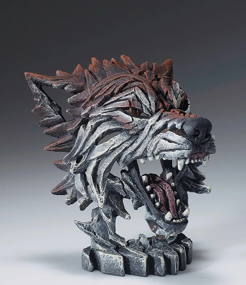 Edge Sculpture by Enesco Mini Wolf Bust Figurine