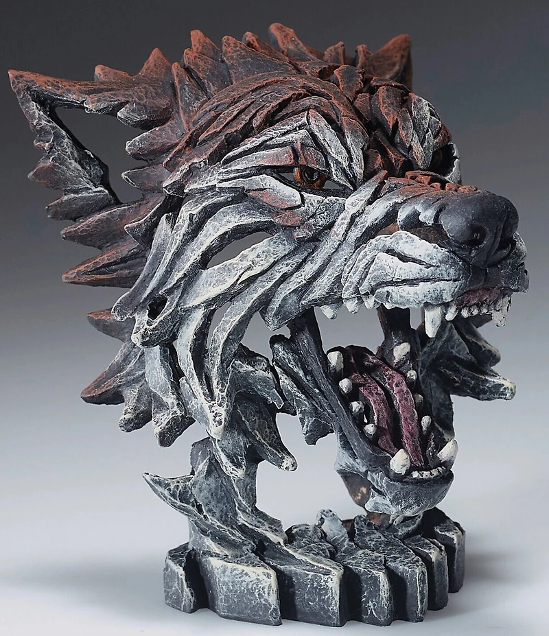 Edge Sculpture by Enesco Mini Wolf Bust Figurine