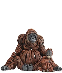 Edge Sculpture by Enesco Miniature Orangutan Figurine, Set of 2