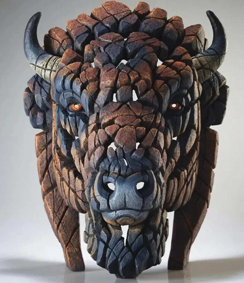 Edge Sculpture by Enesco North American Bison Bust