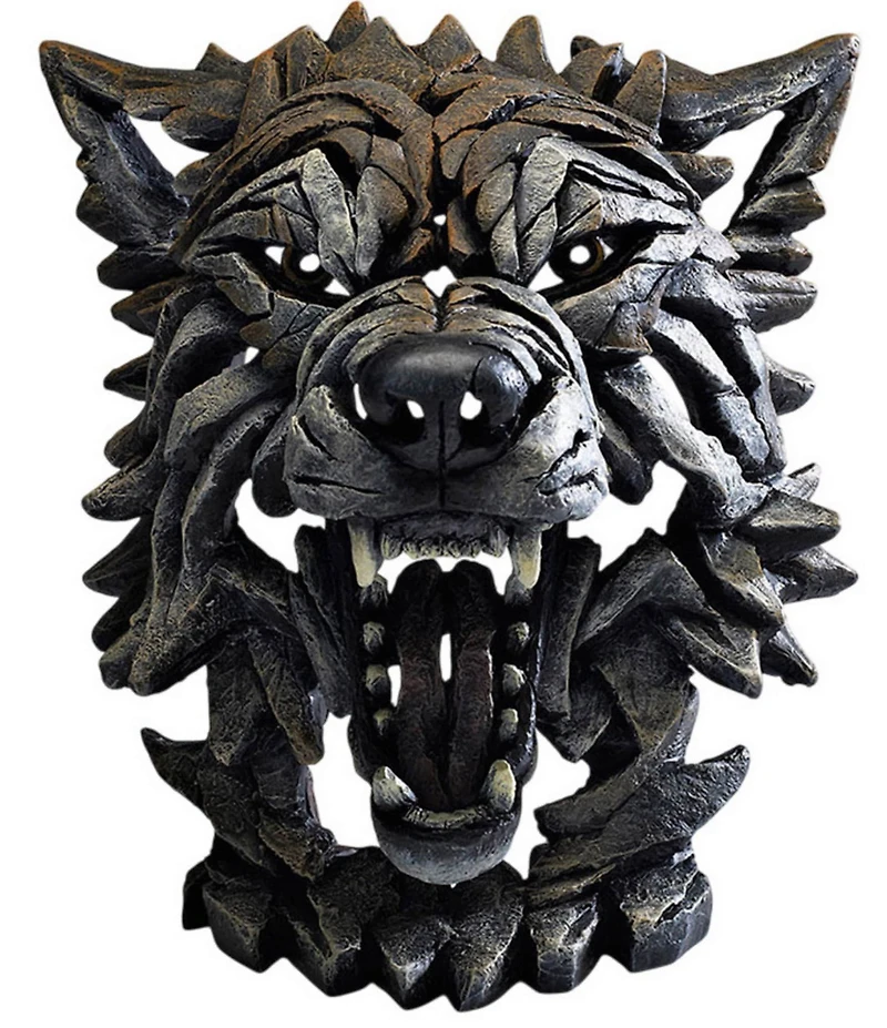 Edge Sculpture by Enesco Wolf Bust
