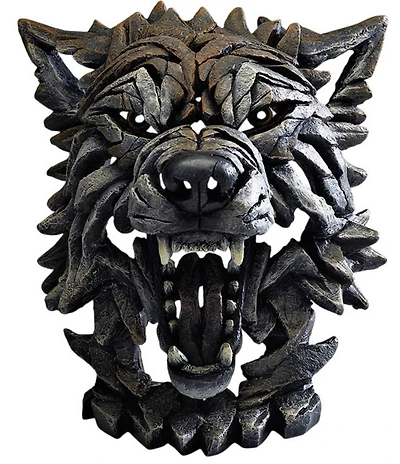 Edge Sculpture by Enesco Wolf Bust