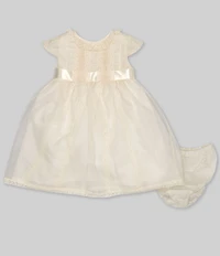 Edgehill Collection Baby Girls Lace Heirloom Collection Dress