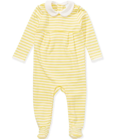 Edgehill Collection Baby Boys Long Sleeve Stripe Footie Coverall