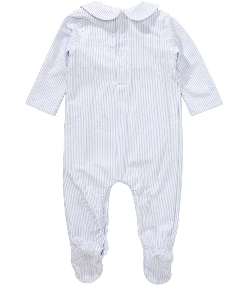 Edgehill Collection Baby Boys Long-Sleeve Stripe Footie Coverall
