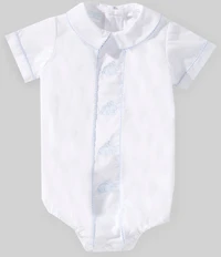 Edgehill Collection Baby Boys Short Sleeve Bunny Bubble