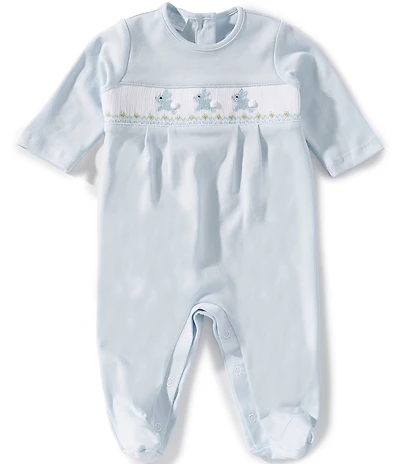 Edgehill Collection Baby Boys Smocked Easter Bunny Coverall
