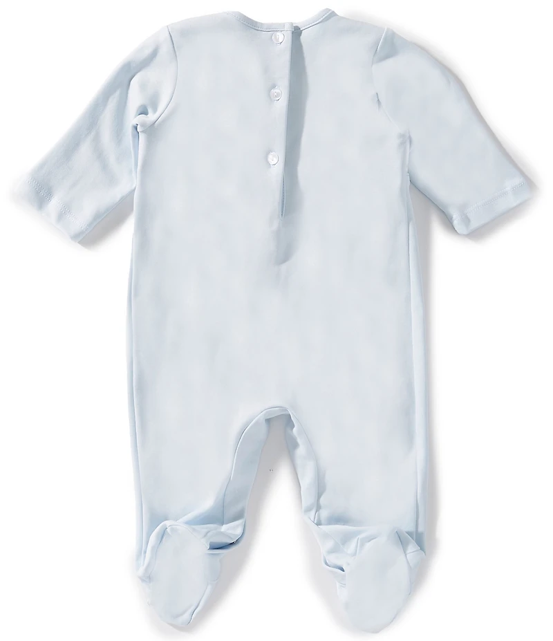 Edgehill Collection Baby Boys Smocked Easter Bunny Coverall