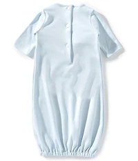 Edgehill Collection Baby Boys Solid Smocked Gown
