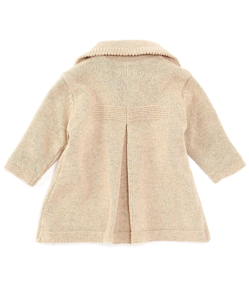 Edgehill Collection Baby Girls Knit Double Breasted Sweater