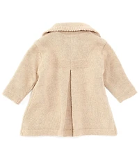 Edgehill Collection Baby Girls Knit Double Breasted Sweater