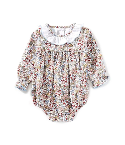 Edgehill Collection Baby Girls Floral Ruffle Bubble Set