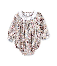 Edgehill Collection Baby Girls Floral Ruffle Bubble Set