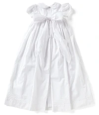 Edgehill Collection Baby Girls Peter Pan Collar Christening Gown & Matching Bonnet