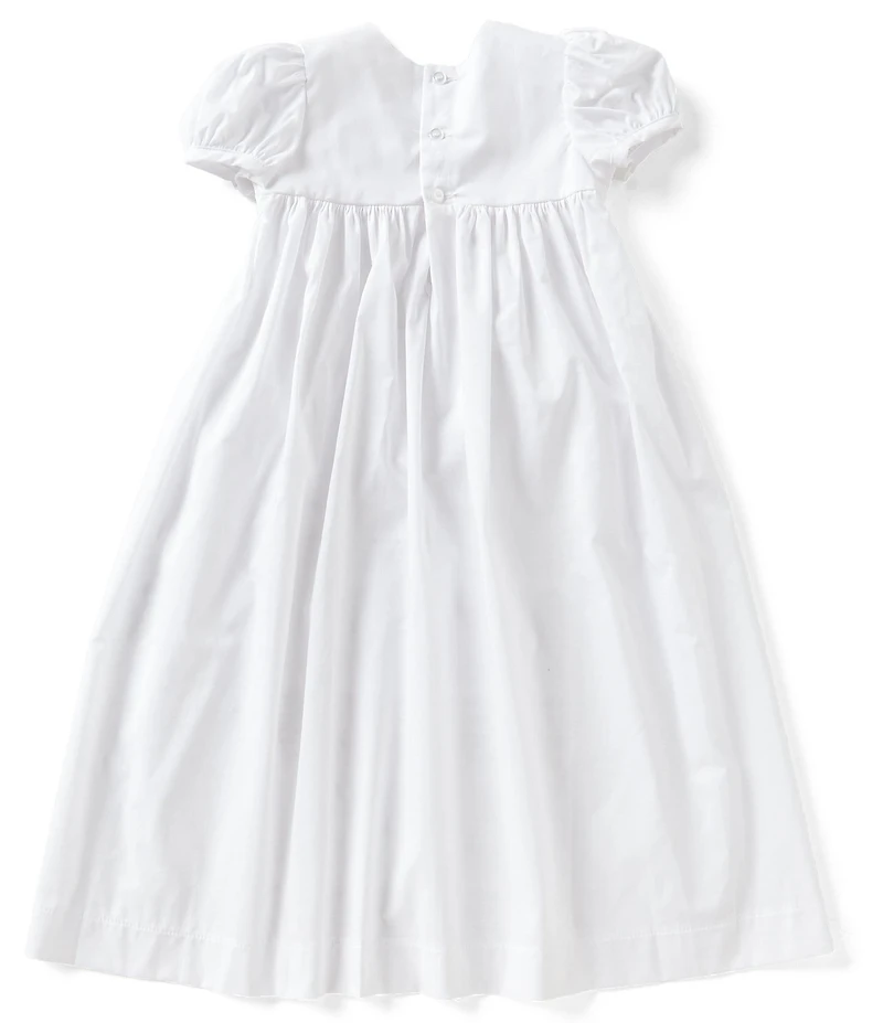 Edgehill Collection Baby Girls Lace Christening Gown & Matching Bonnet Set