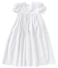 Edgehill Collection Baby Girls Lace Christening Gown & Matching Bonnet Set