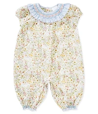 Edgehill Collection Baby Girls Floral Longall Romper