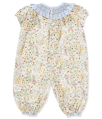 Edgehill Collection Baby Girls Floral Longall Romper