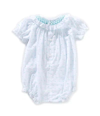 Edgehill Collection Baby Girls Plumetti Romper