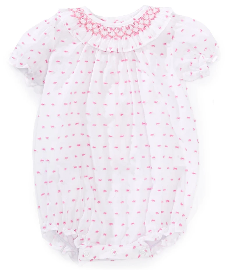 Edgehill Collection Baby Girls Plumetti Romper