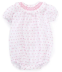 Edgehill Collection Baby Girls Plumetti Romper