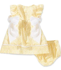 Edgehill Collection Baby Girls Side-Tie Sleeveless Floral Dress