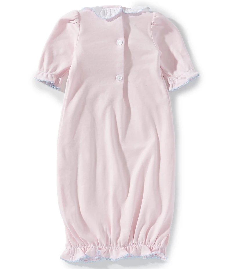 Edgehill Collection Baby Girls Smocked Elastic Gown