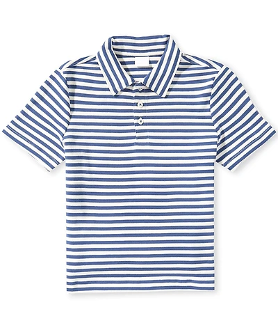 Edgehill Collection Little Boys Knit Stripe Polo Shirt