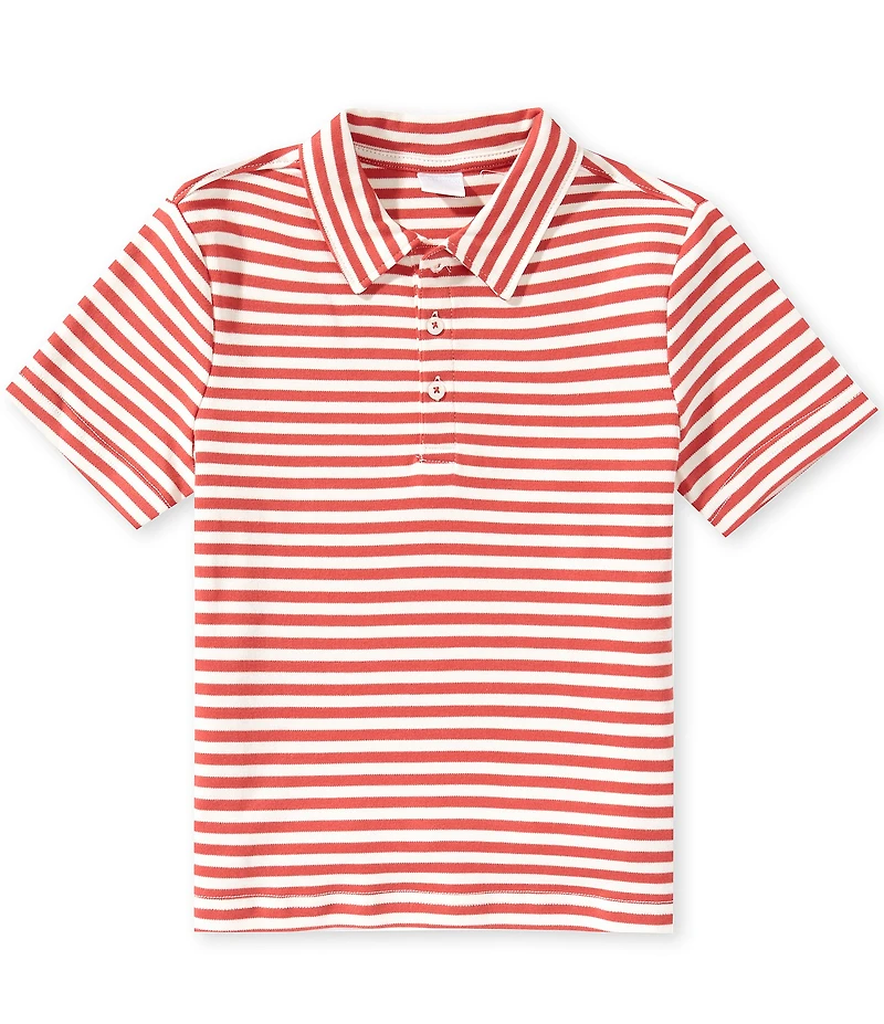 Edgehill Collection Little Boys Knit Stripe Polo Shirt