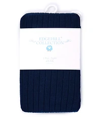 Edgehill Collection Little Girls Ribbed-Knit Tights