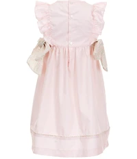 Edgehill Collection Little Girls Side-Tie Sleeveless Floral Dress