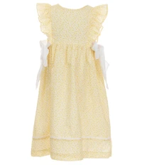 Edgehill Collection Little Girls Flutter Sleeve Side-Bow Floral Print Dress