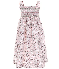Edgehill Collection Little Girls Smocked Cherry Dress