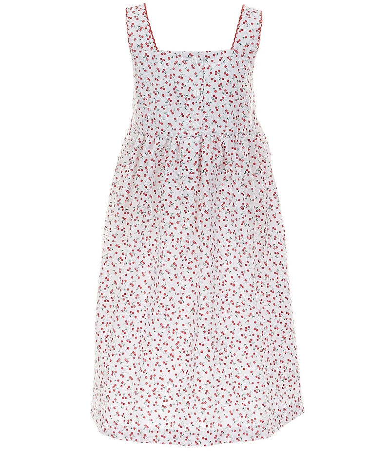 Edgehill Collection Little Girls Smocked Cherry Dress