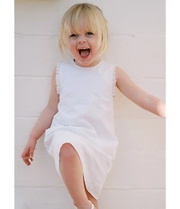 Edgehill Collection x Kristin Ellen Hockman Little Girls Svea White Embroidered Dress