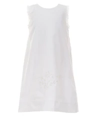 Edgehill Collection x Kristin Ellen Hockman Little Girls Svea White Embroidered Dress