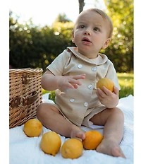 Edgehill Collection x Megan Karp Boys James Woven Sailor Top & Shorts Set